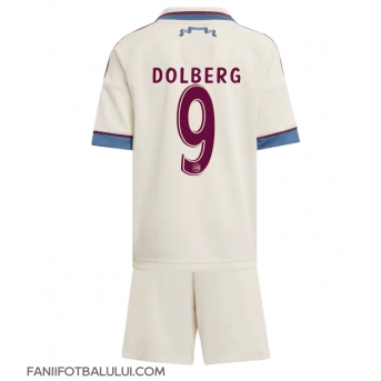 Ajax Kasper Dolberg #9 Echipament de Fotbal Replică 2025-26 Copii Treilea (+ Șorturi)